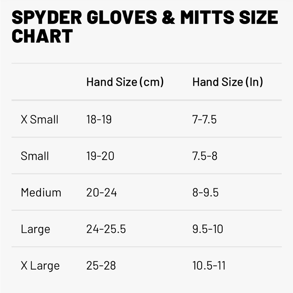 Spyder Black Knit and Leather Gloves with Embroidered Spyder Logo, Size Medium - Picture 9 of 10